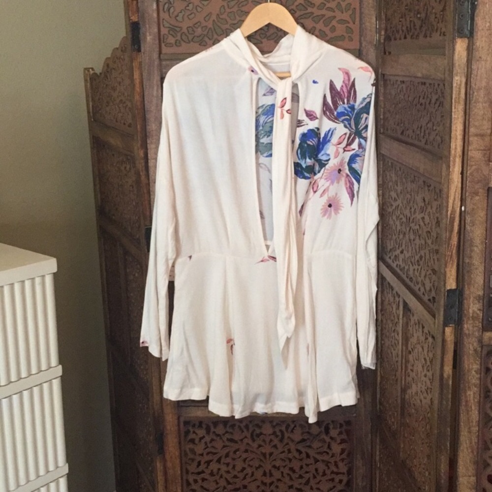 NEW NWT Free People Gemma Dress Pink Tie Back - Picture 4 of 4